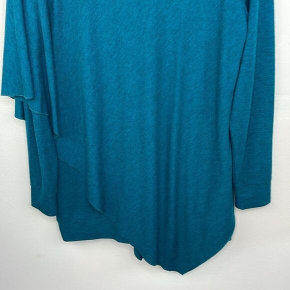 Soft Surroundings Teal Madeline Tunic light sweater long sleeve size Small - Picture 9 of 14